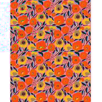 Rosarium oilcloth - red-blue-yellow - Marimekko