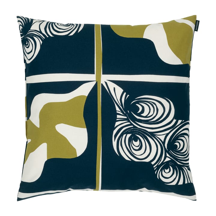 Rukinlapa pillowcase 50x50 cm - dark blue-green-white - Marimekko