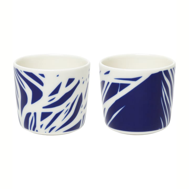 Ruudut cup 20 cl 2-pack - blue-white - Marimekko