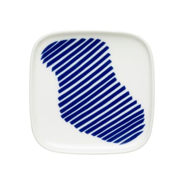Ruudut plate 10x10 cm 2-pack - blue-white - Marimekko