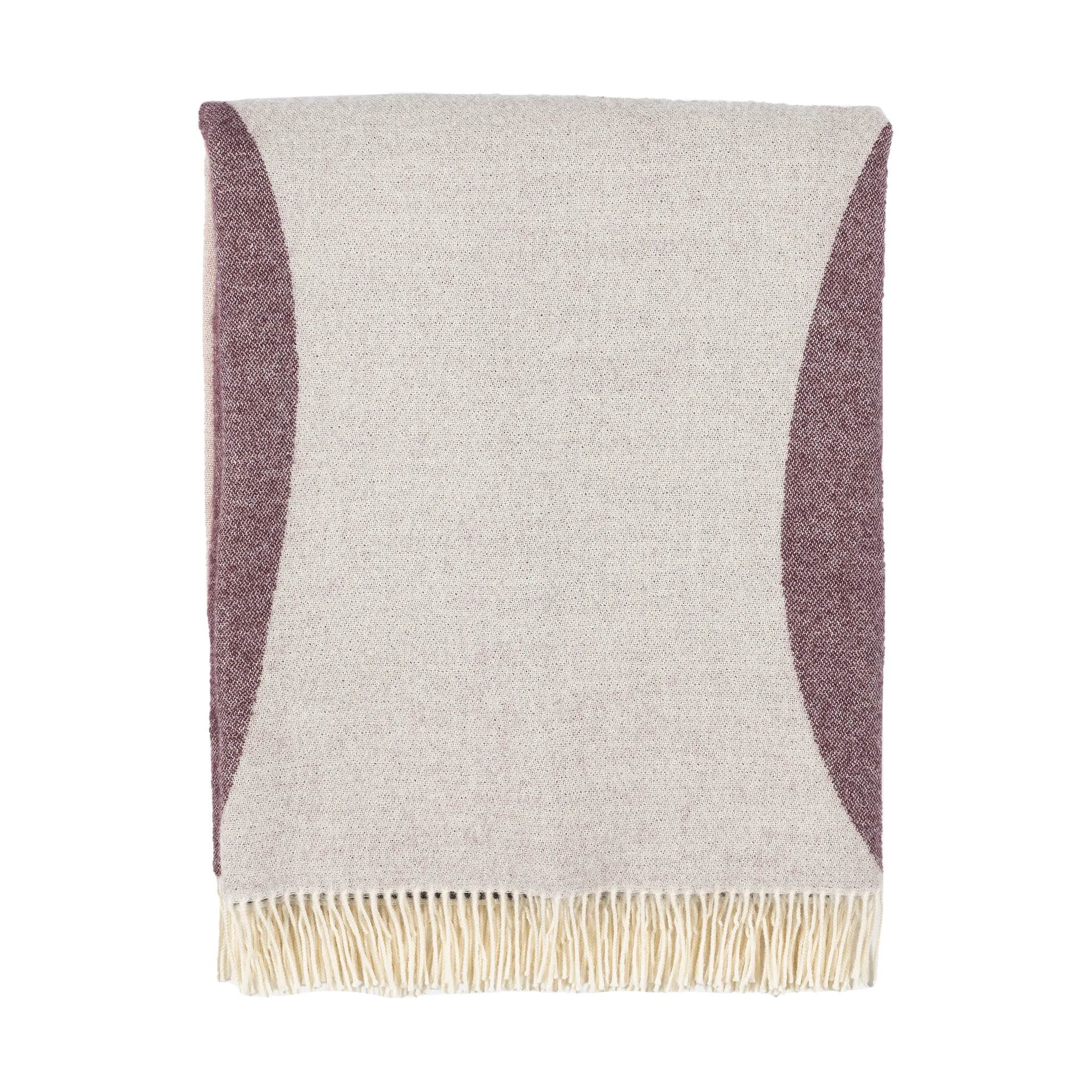 Sambara blanket 140x180 cm, Off white-red-brown Marimekko