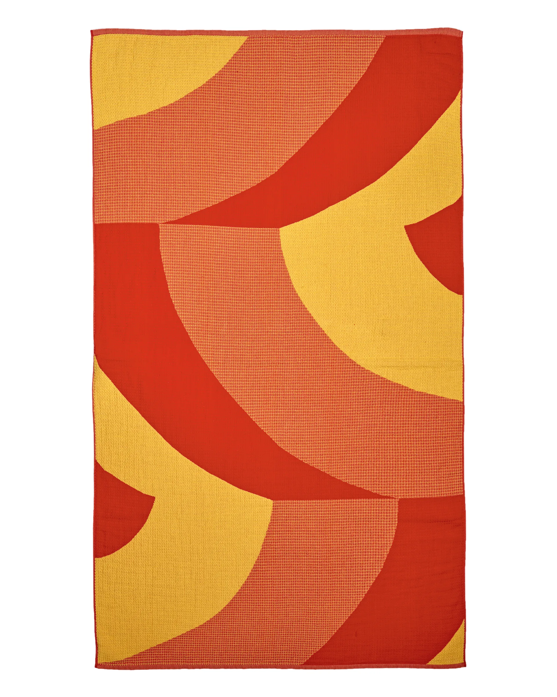 Savanni beach towel 100x180 cm, Red-yellow Marimekko