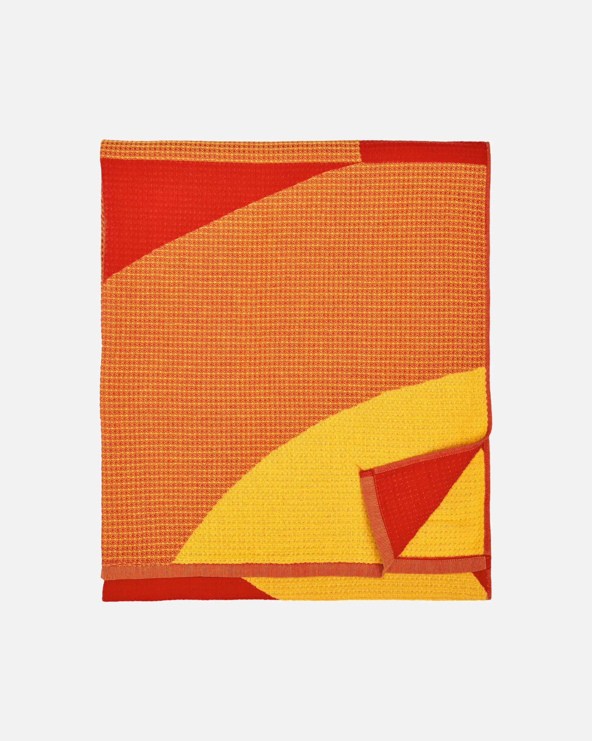 Savanni beach towel 100x180 cm, Red-yellow Marimekko