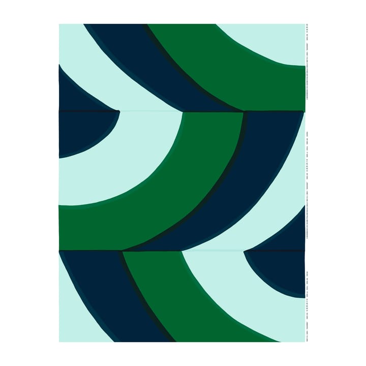 Savanni cotton fabric - Green-blue-mint - Marimekko