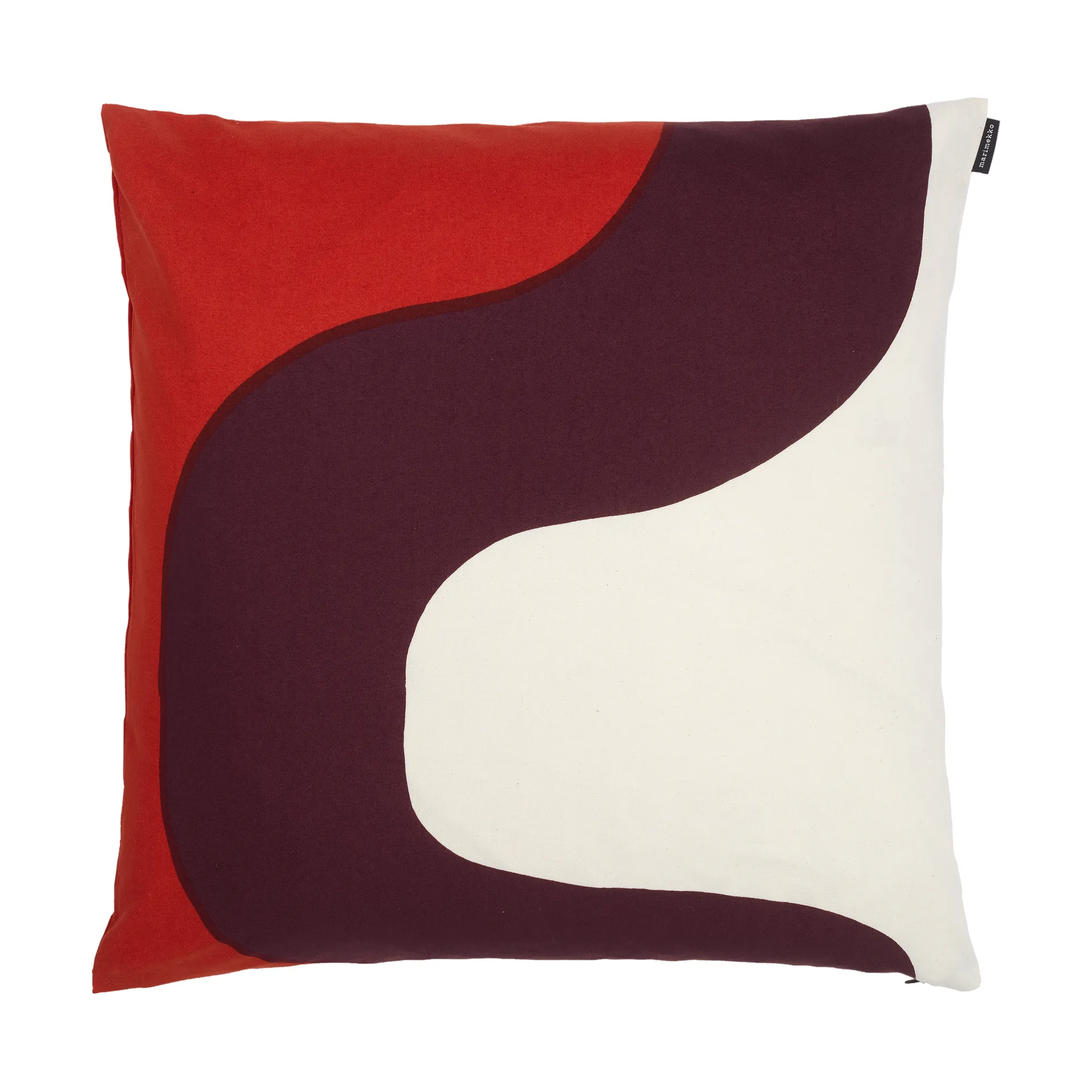 Seireeni cushion cover 50x50 cm, Cotton-burgundy-red Marimekko
