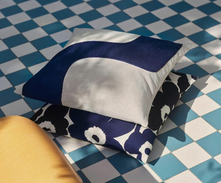 Seireeni cushion cover 50x50 cm - Linen-dark blue - Marimekko