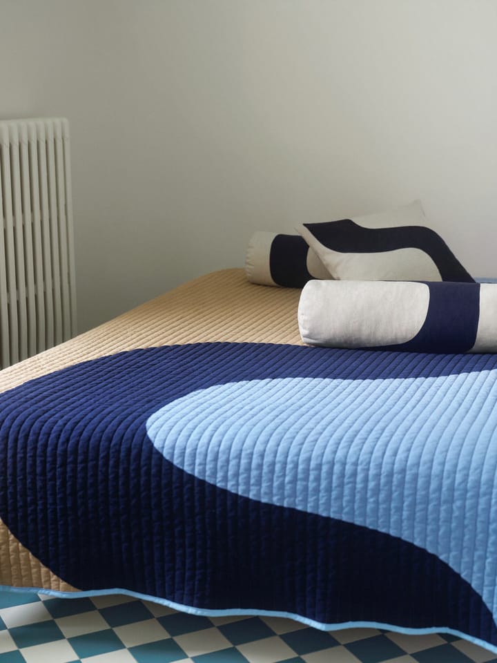 Seireeni cylinder cushion 54 cm - Linen-dark blue - Marimekko