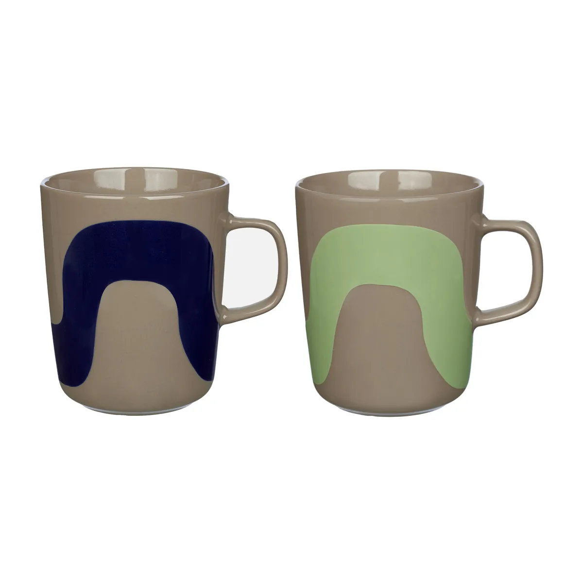 Marimekko Seireeni mug 25 cl 2 pack Terra-dark blue-mint