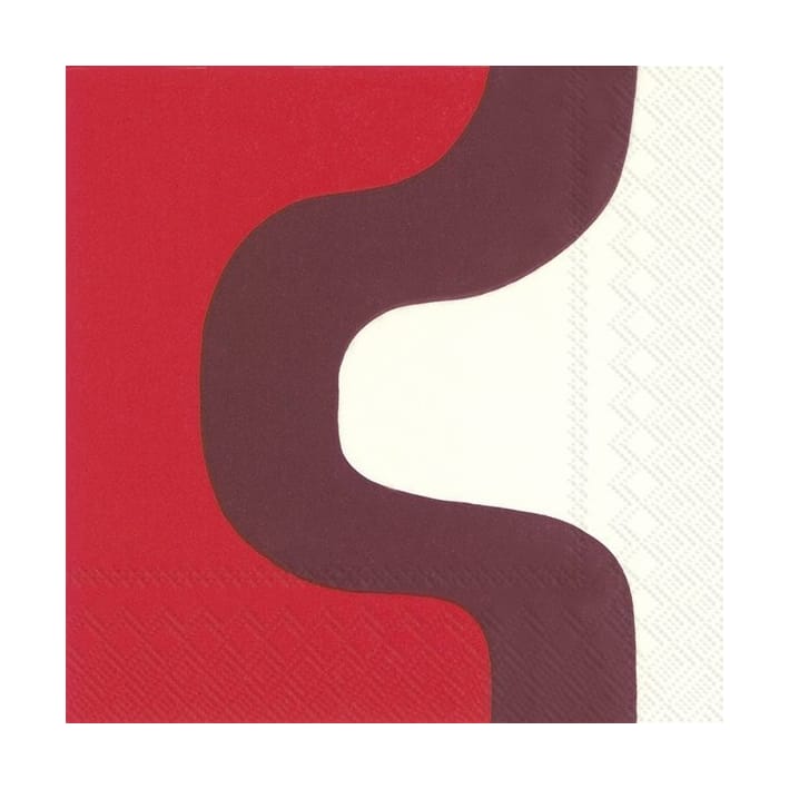 Seireeni napkin 33x33 cm 20-pack - Dark red - Marimekko