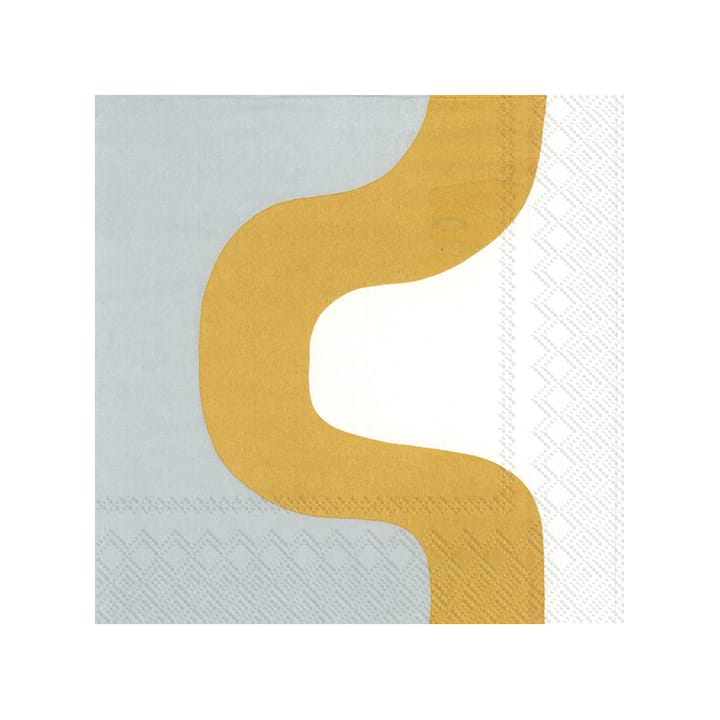 Seireeni napkin 33x33 cm 20-pack - gold - Marimekko