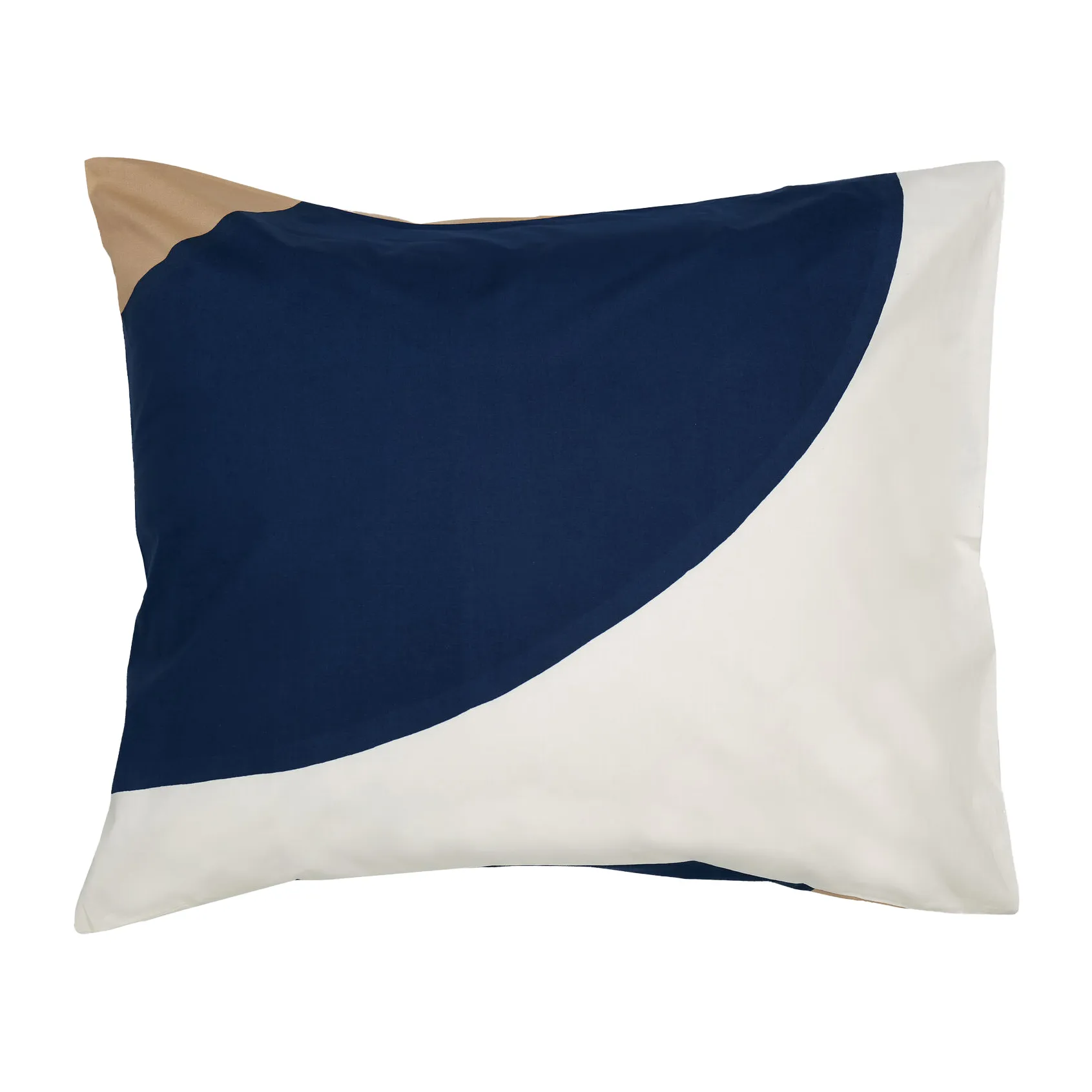 Seireeni pillowcase 50x60 cm, Beige-dark blue-natural white Marimekko