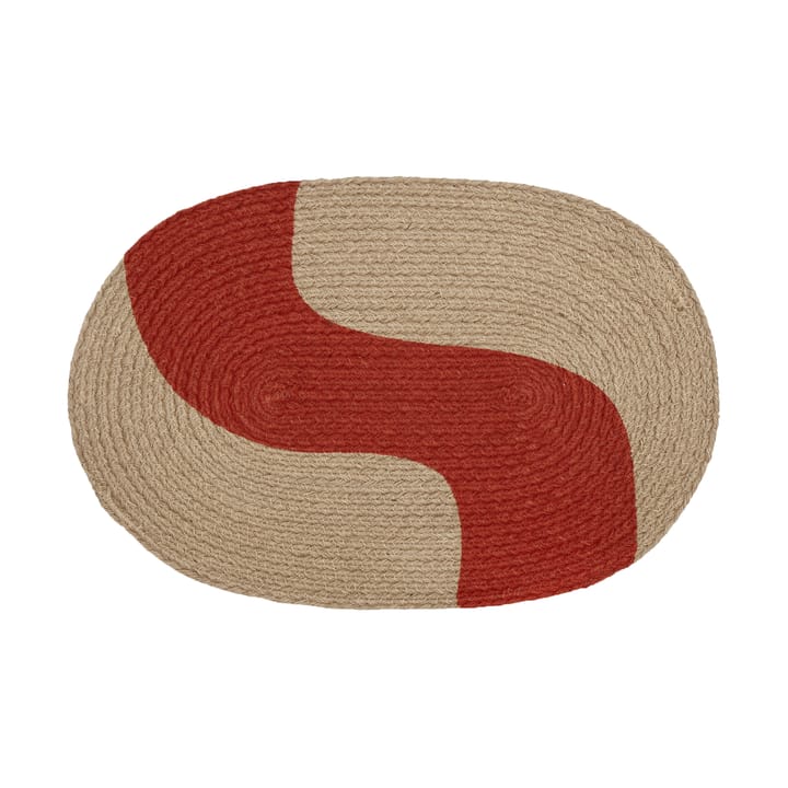 Seireeni placemat 31x45 cm - Jute-red - Marimekko