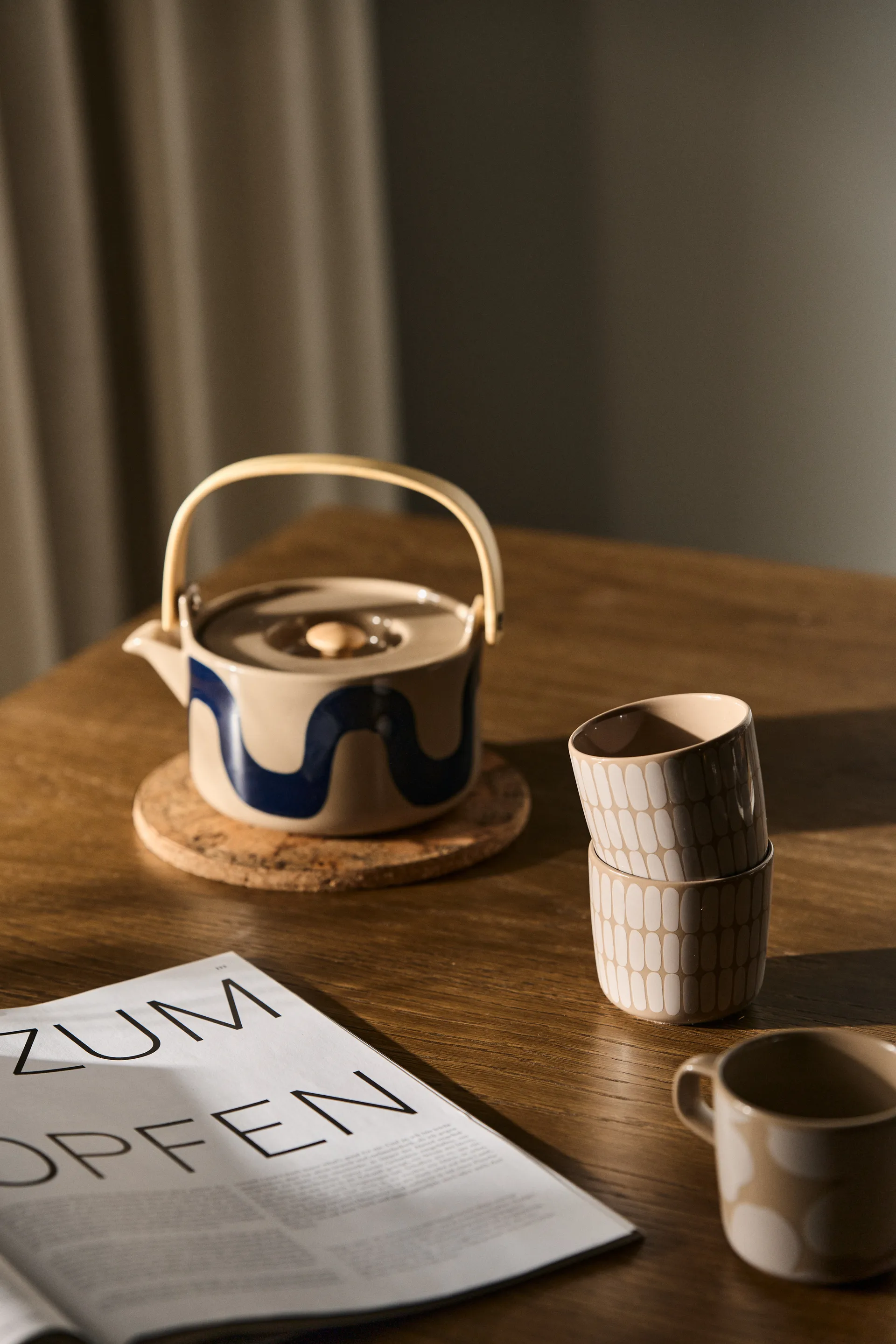 Seireeni teapot 7 dl, Terra-dark blue Marimekko