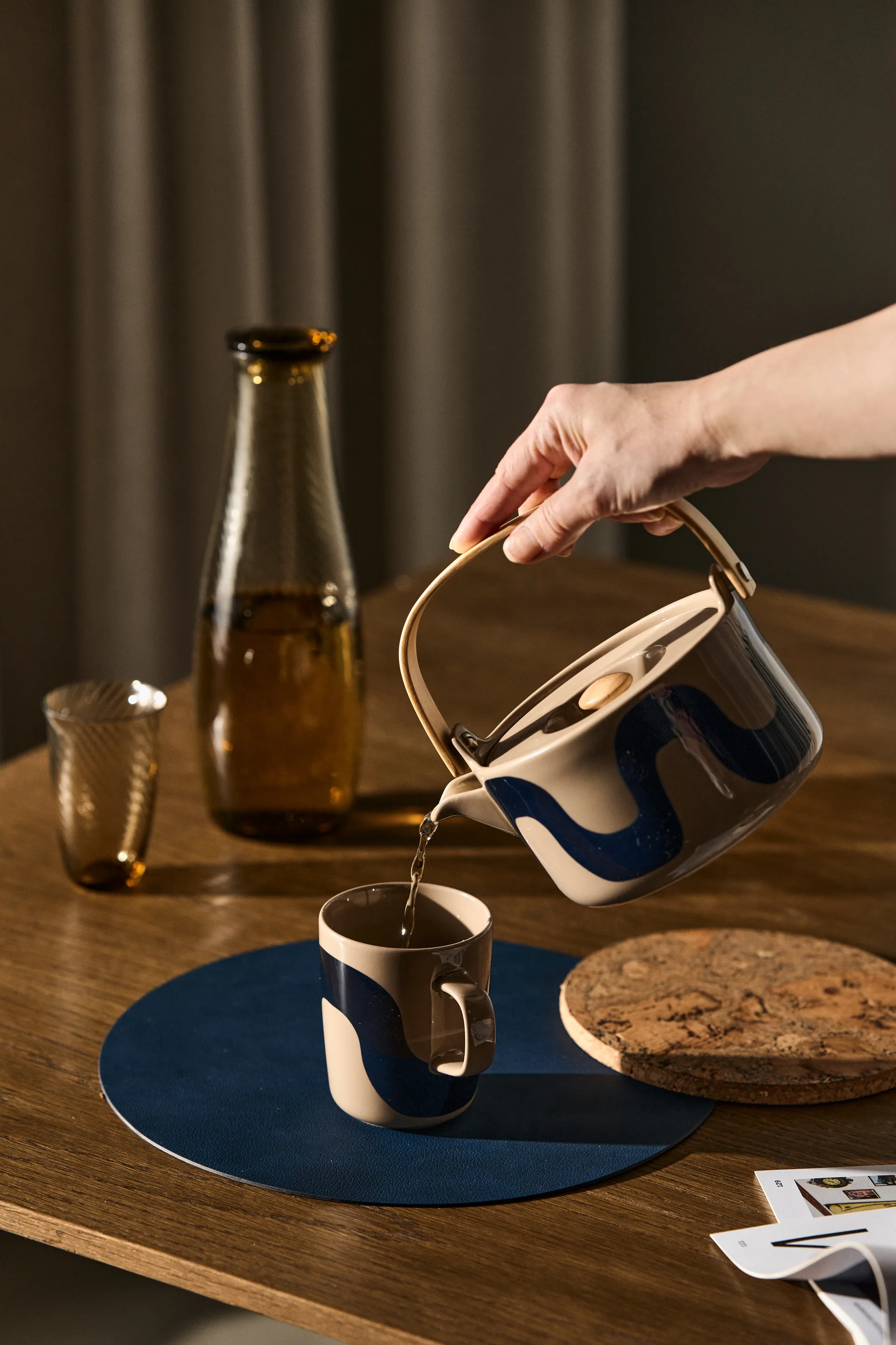 Seireeni teapot 7 dl, Terra-dark blue Marimekko