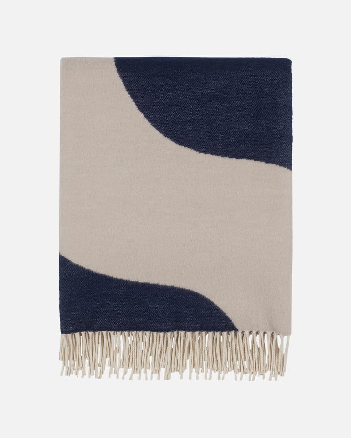 Seireeni throw 130x180 cm - Off white-dark blue - Marimekko