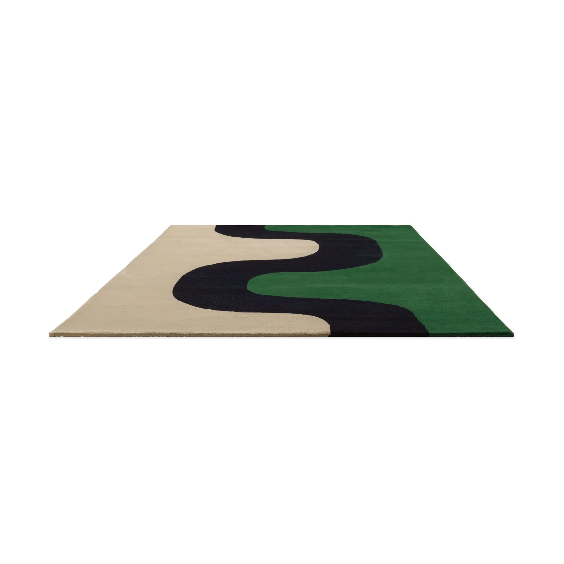 Seireeni wool rug, Green, 140x200 cm Marimekko