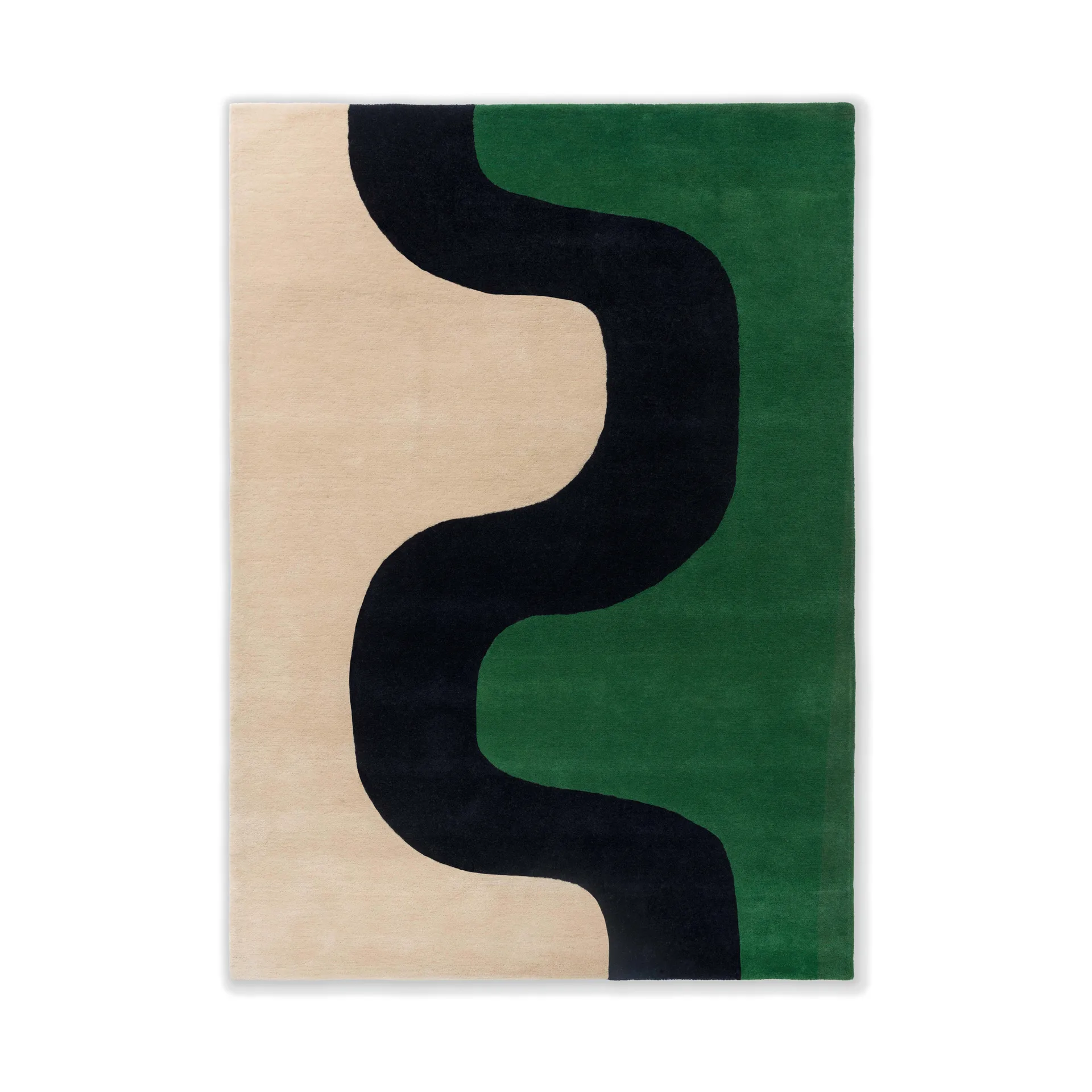 Seireeni wool rug, Green, 250x350 cm Marimekko