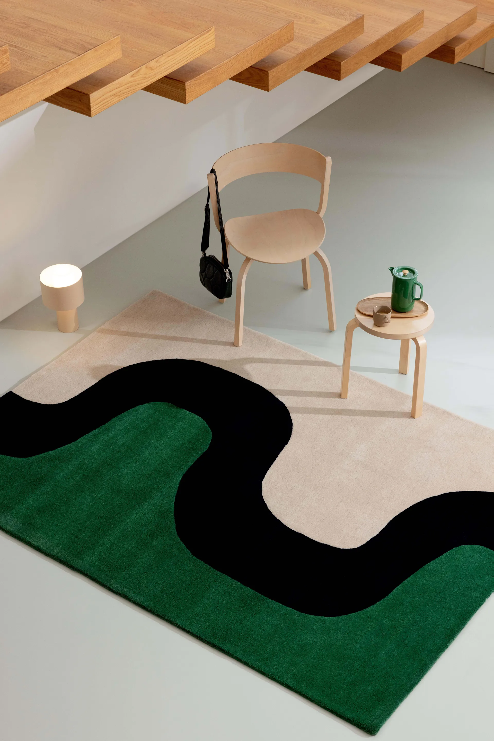 Seireeni wool rug, Green, 250x350 cm Marimekko