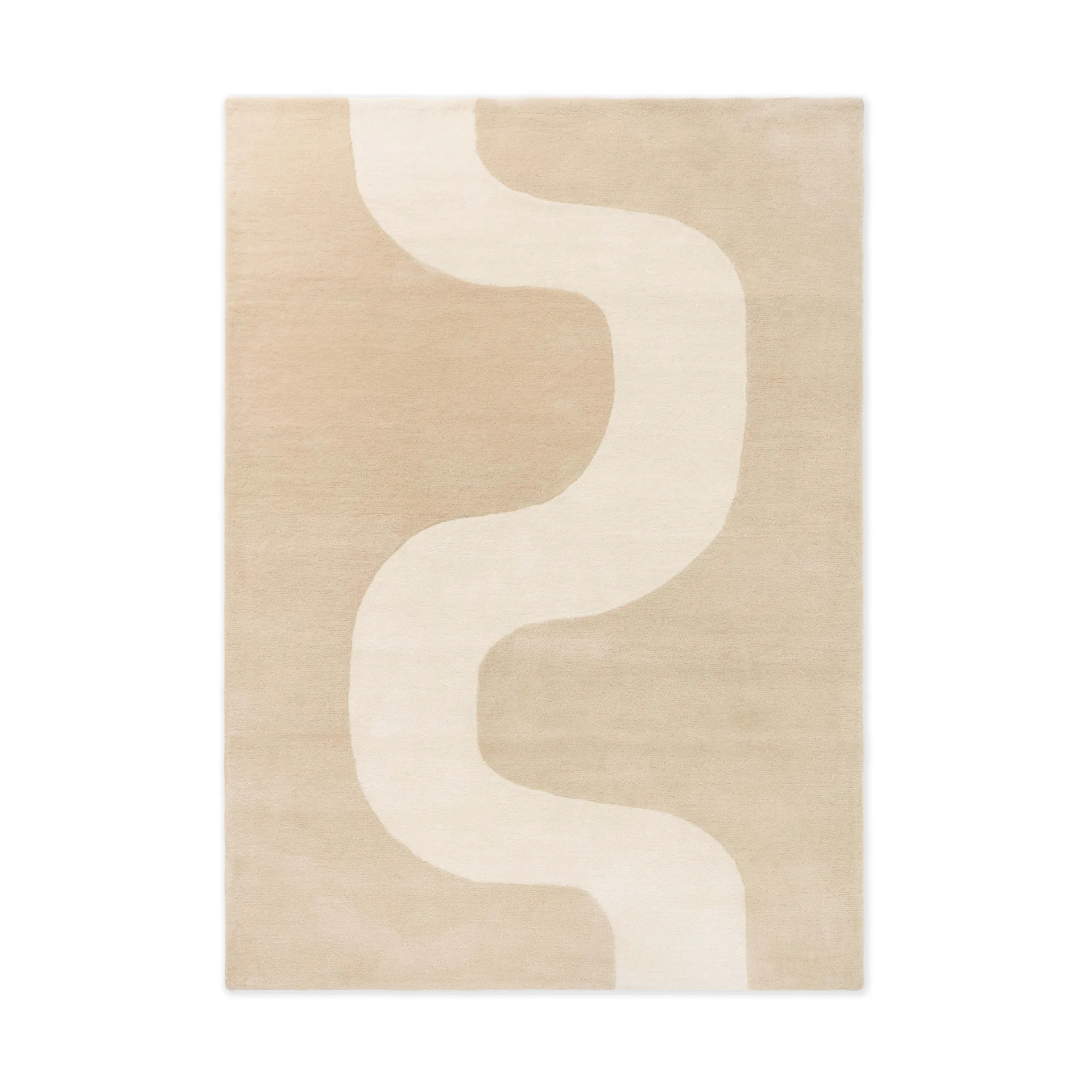Seireeni wool rug, Warm beige, 170x240 cm Marimekko