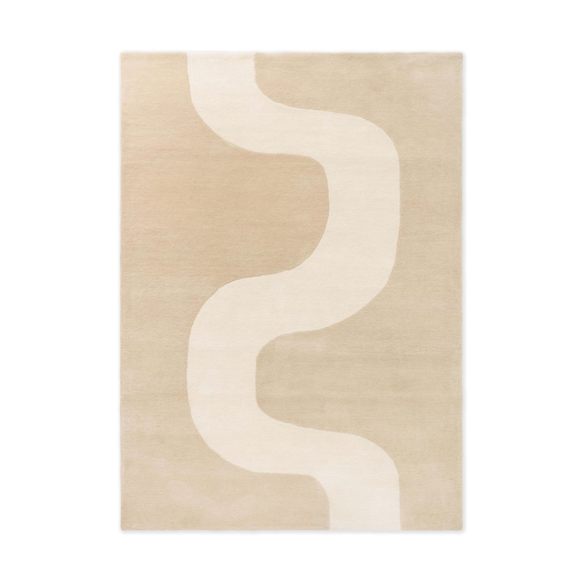 Marimekko Seireeni wool rug Warm beige, 200x280 cm | Scandinavian Design | Wool rugs | Beige