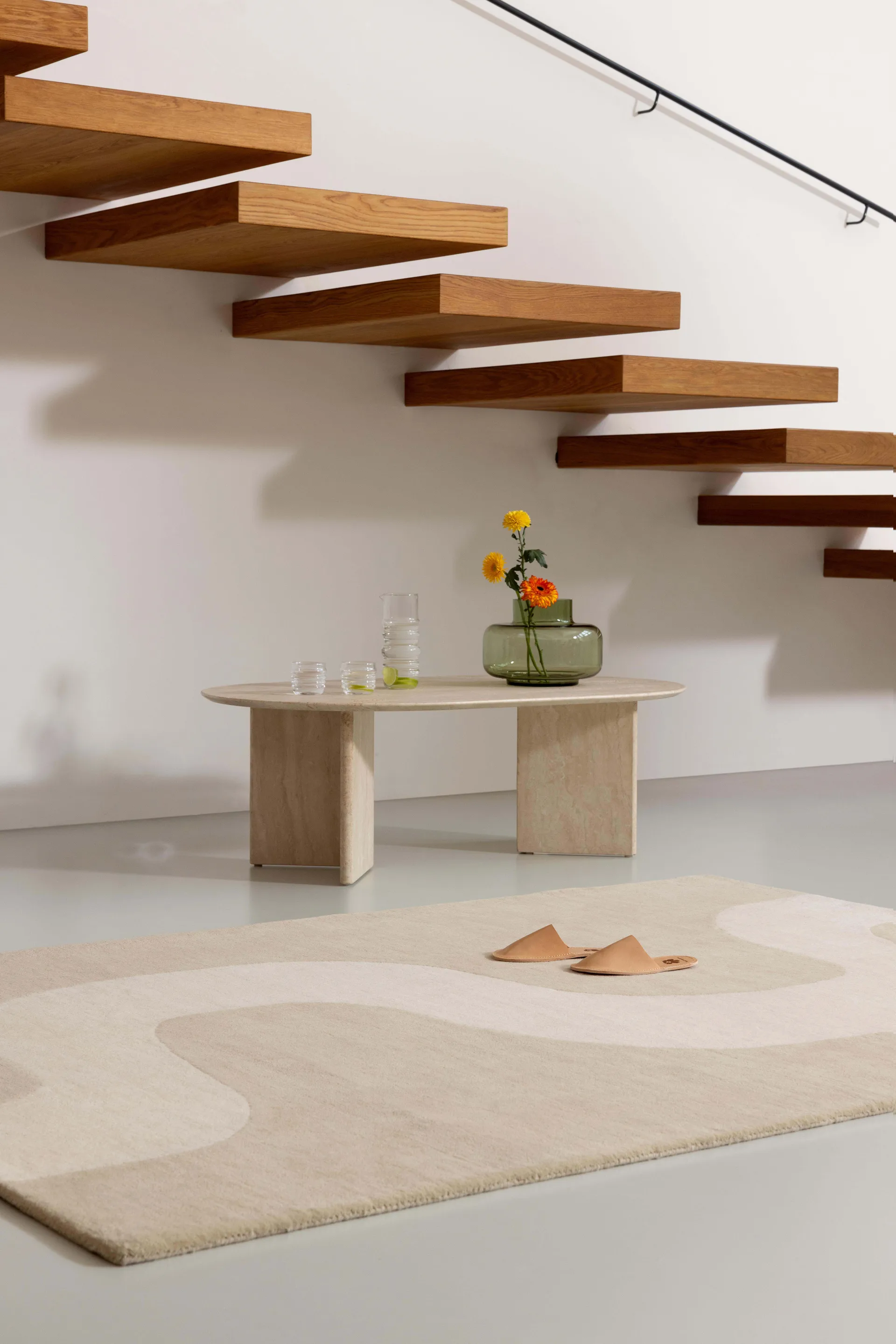 Seireeni wool rug, Warm beige, 250x350 cm Marimekko