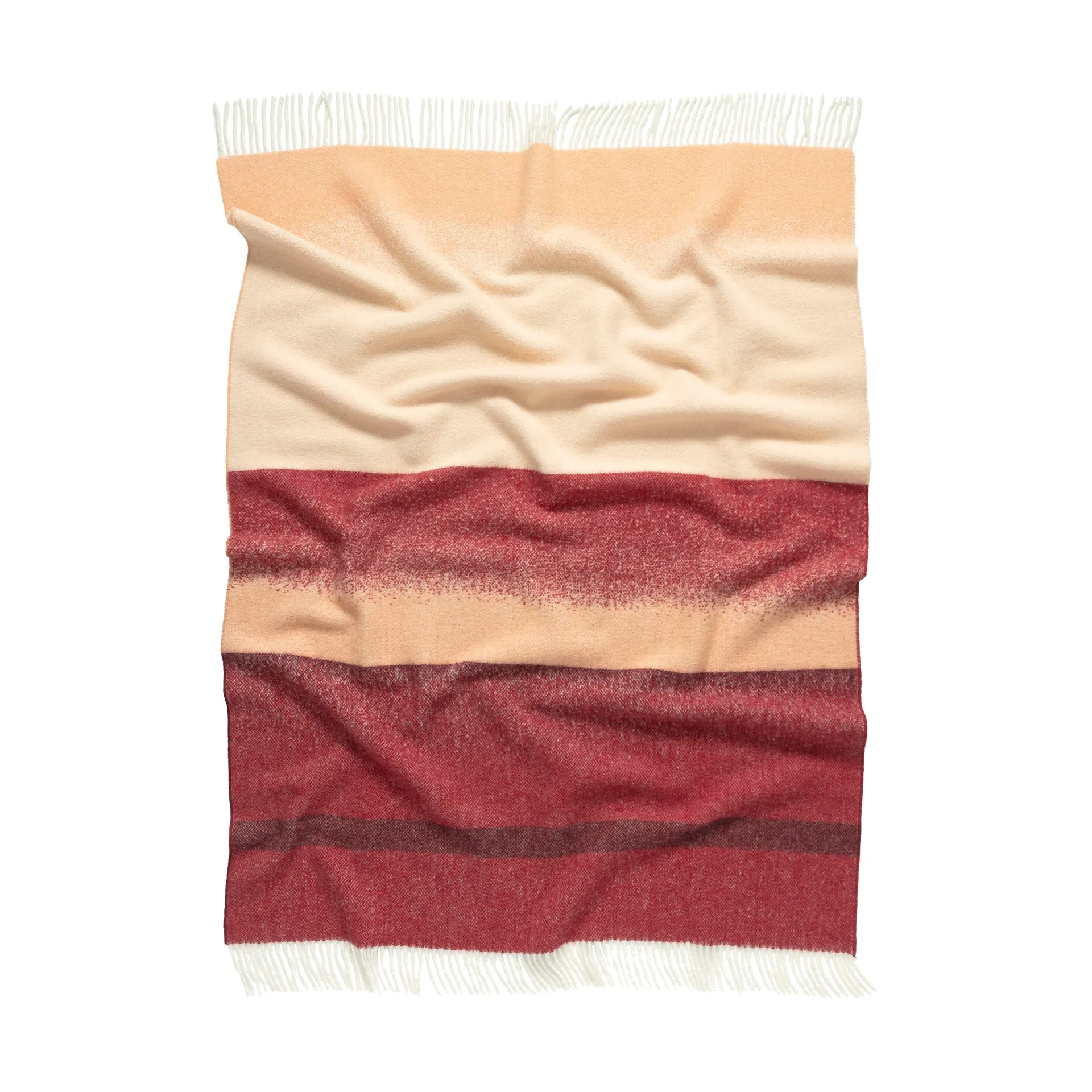 Selänne throw 130x170 cm, Burgundy-off white, peach Marimekko