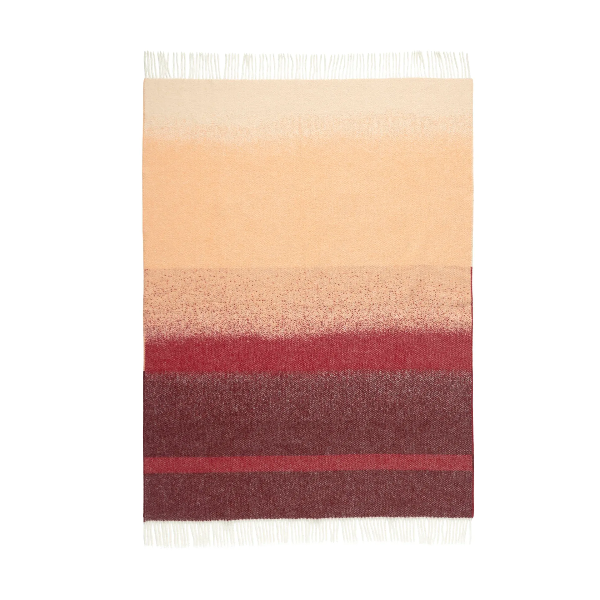 Selänne throw 130x170 cm, Burgundy-off white, peach Marimekko