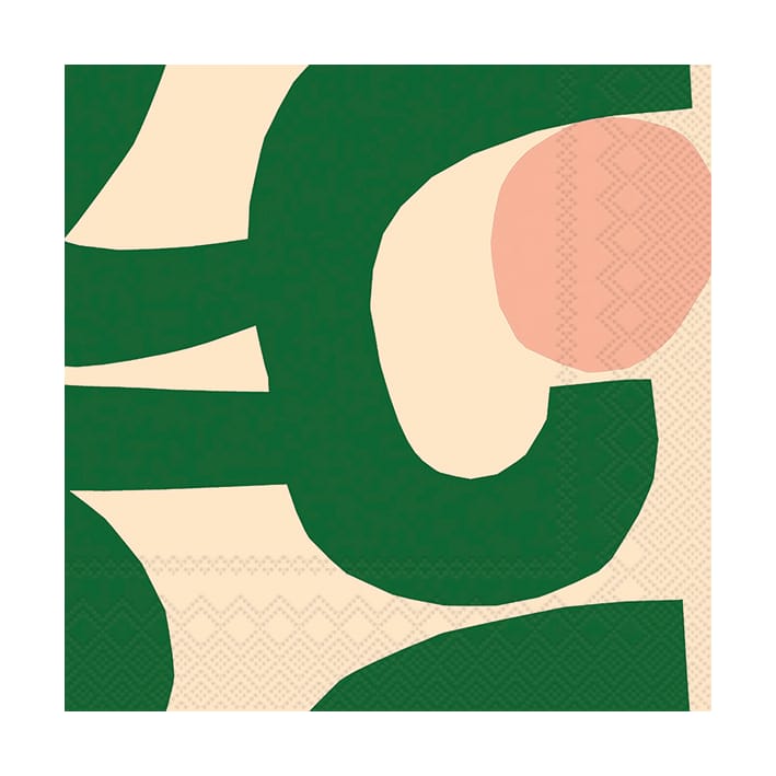 Seppel napkin 33x33 cm 20-pack - Green - Marimekko