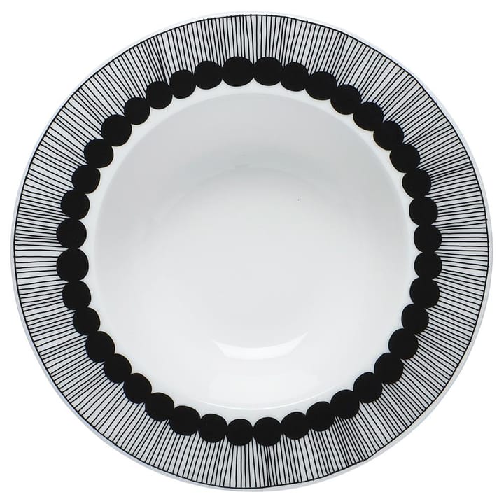 Siirtolapuutarha deep plate Ø 20 cm - black-white - Marimekko