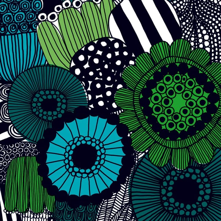 Siirtolapuutarha fabric - blue-green - Marimekko