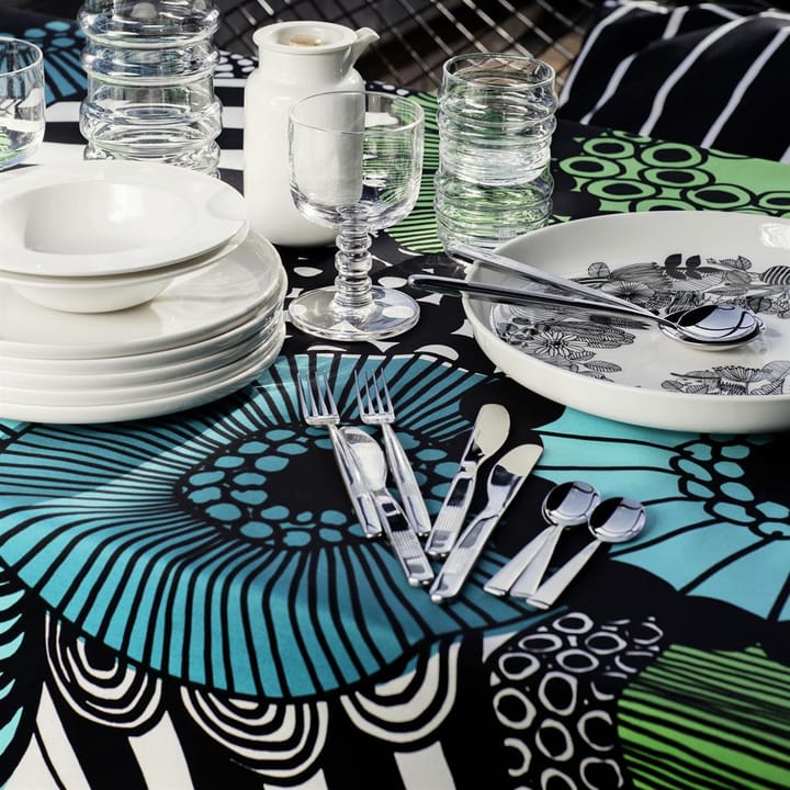 Siirtolapuutarha fabric - blue-green - Marimekko