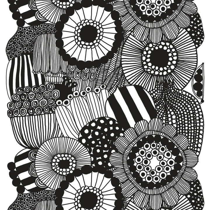 Siirtolapuutarha fabric - white-black - Marimekko