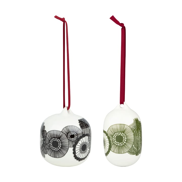 Siirtolapuutarha julkulor 2025 2 pieces - White-black-green - Marimekko