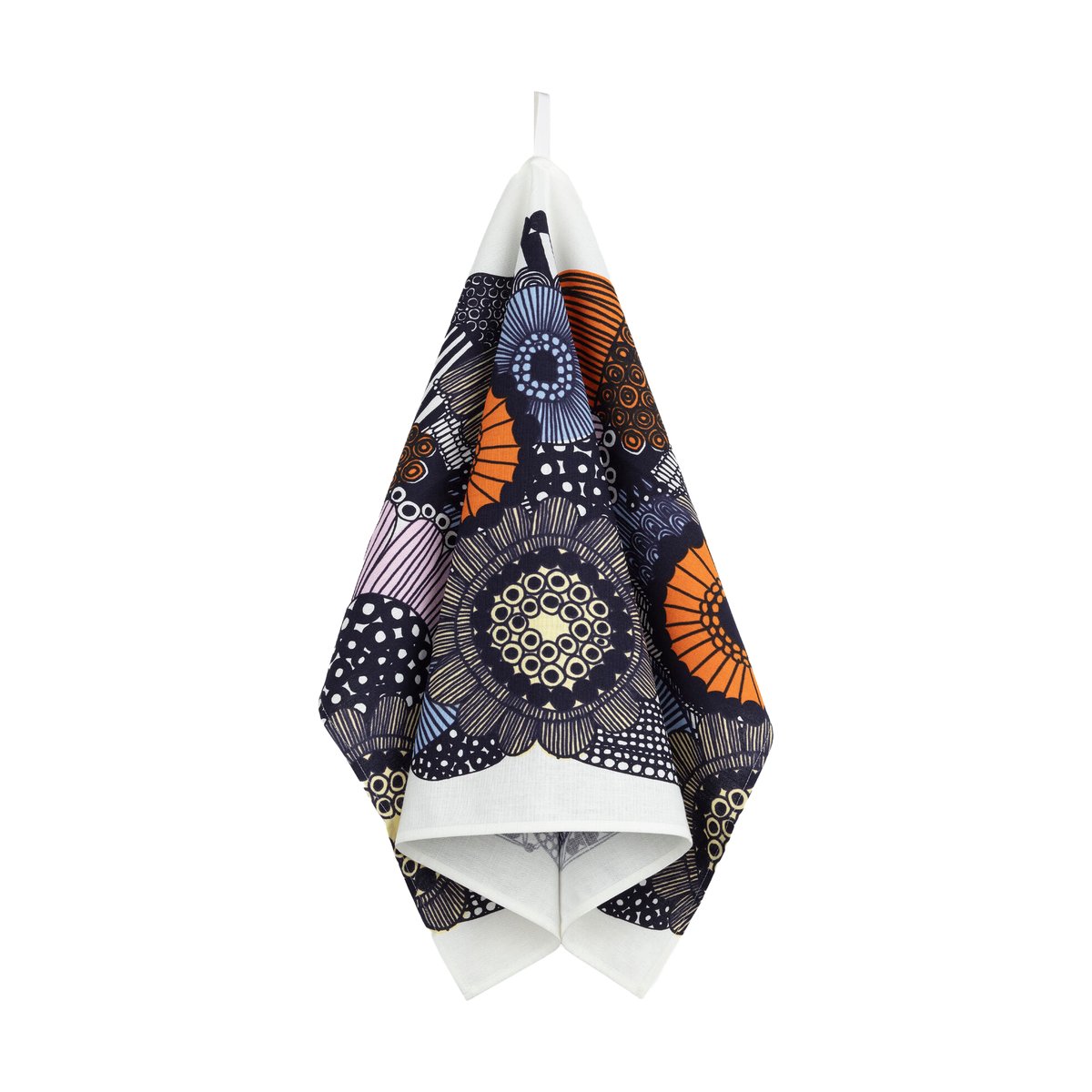 Marimekko Siirtolapuutarha kitchen towel 47x70 cm White-yellow-orange-light blue