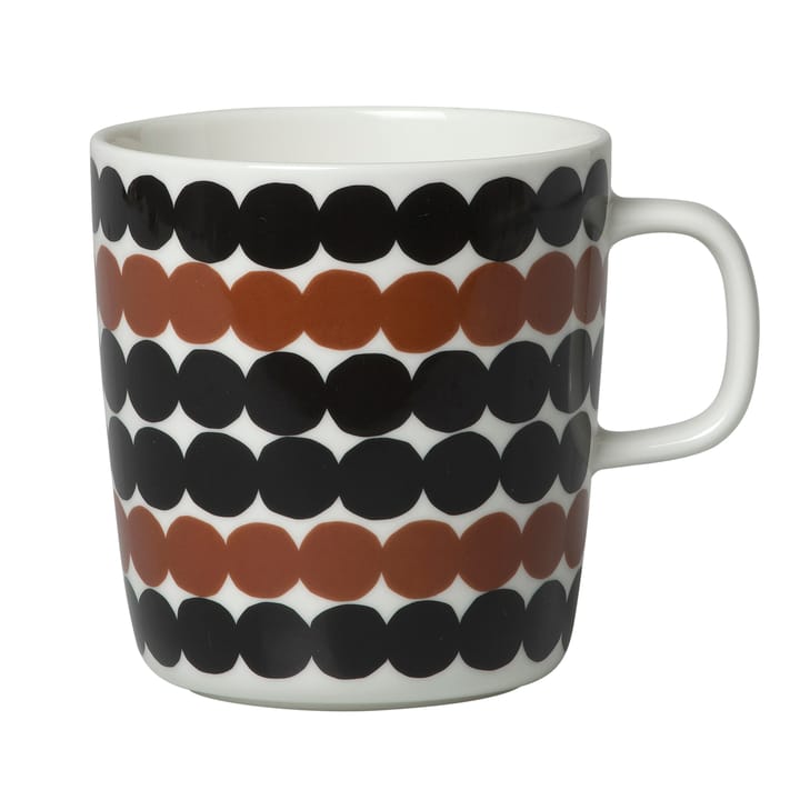 Siirtolapuutarha mug 40 cl - white-brown-black - Marimekko