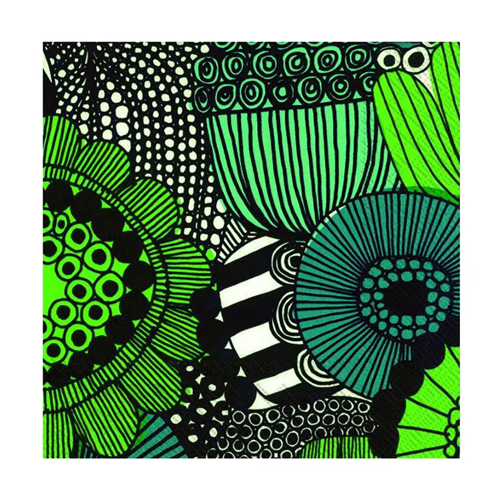 Siirtolapuutarha napkin 33x33 cm 20-pack, green Marimekko