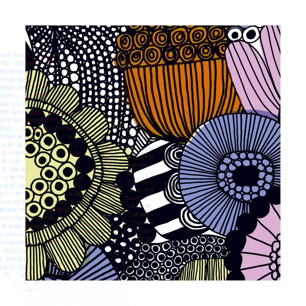 Marimekko Siirtolapuutarha napkin 33x33 cm 20-pack Pink-Lilac