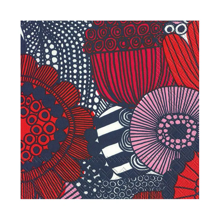 Siirtolapuutarha napkin 33x33 cm 20-pack, pink Marimekko