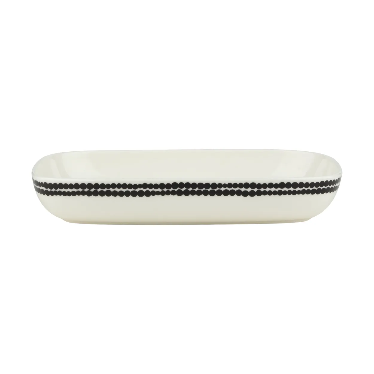 Marimekko Siirtolapuutarha plate 18x25 cm Black-white