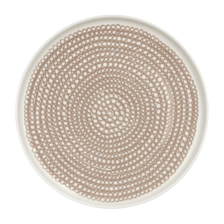 Siirtolapuutarha plate small Ø20 cm - white-clay - Marimekko