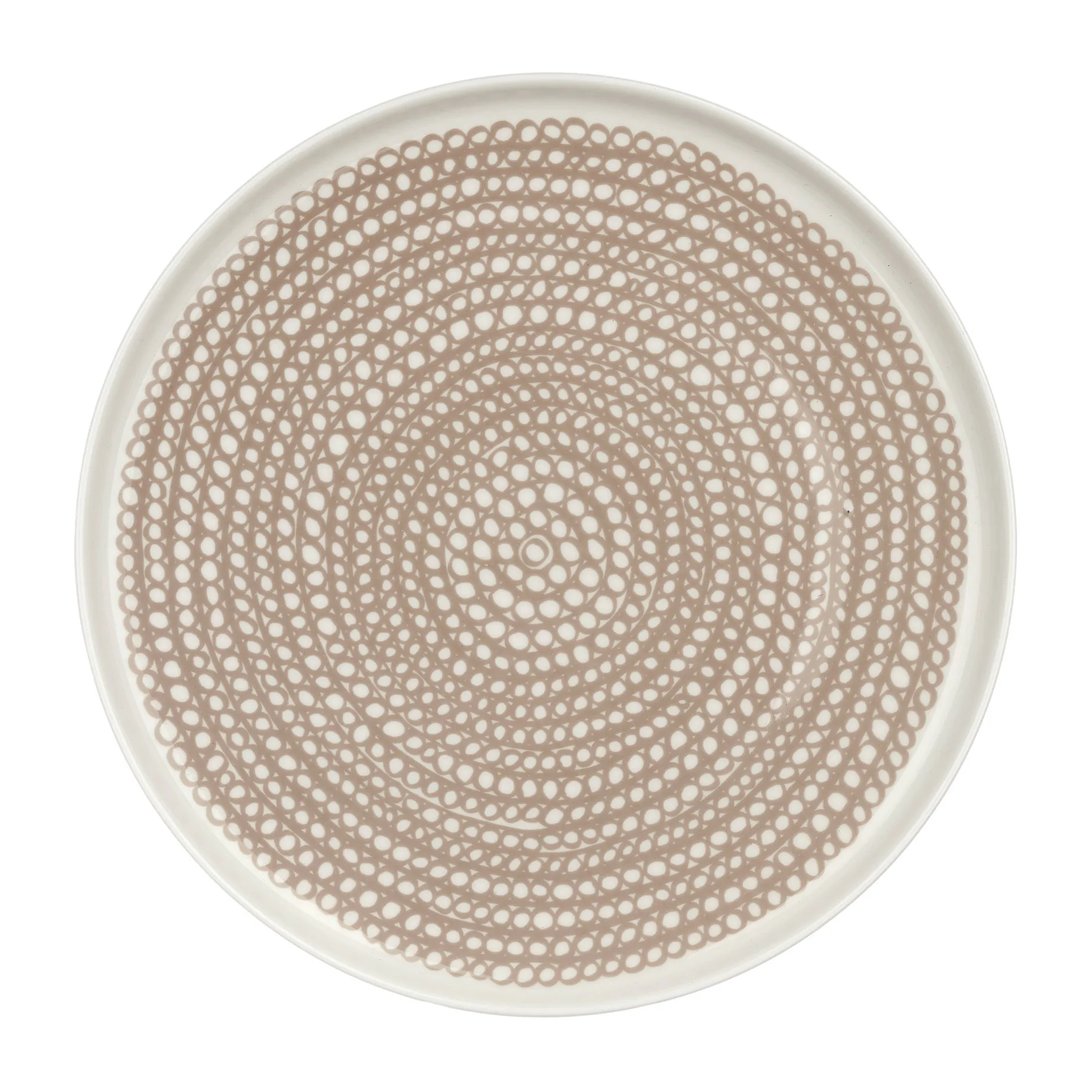 Siirtolapuutarha plate small Ø20 cm, White-clay Marimekko