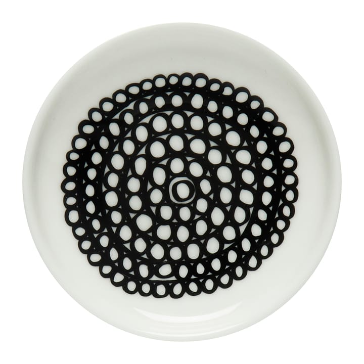 Siirtolapuutarha saucer 8.5 cm - black and white - Marimekko