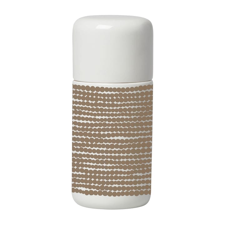 Siirtolapuutarha spice mill patterned container - white-clay - Marimekko