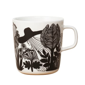 Siirtolapuutarha tea mug - black-white-pink - Marimekko