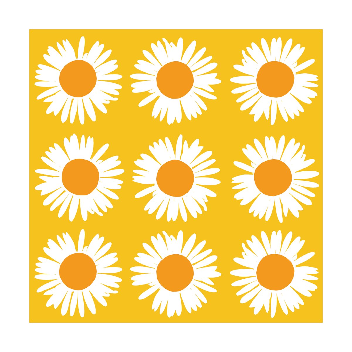Marimekko Sunflower napkin 33x33 cm 20-pack Yellow | Scandinavian Design | Paper napkins | Yellow