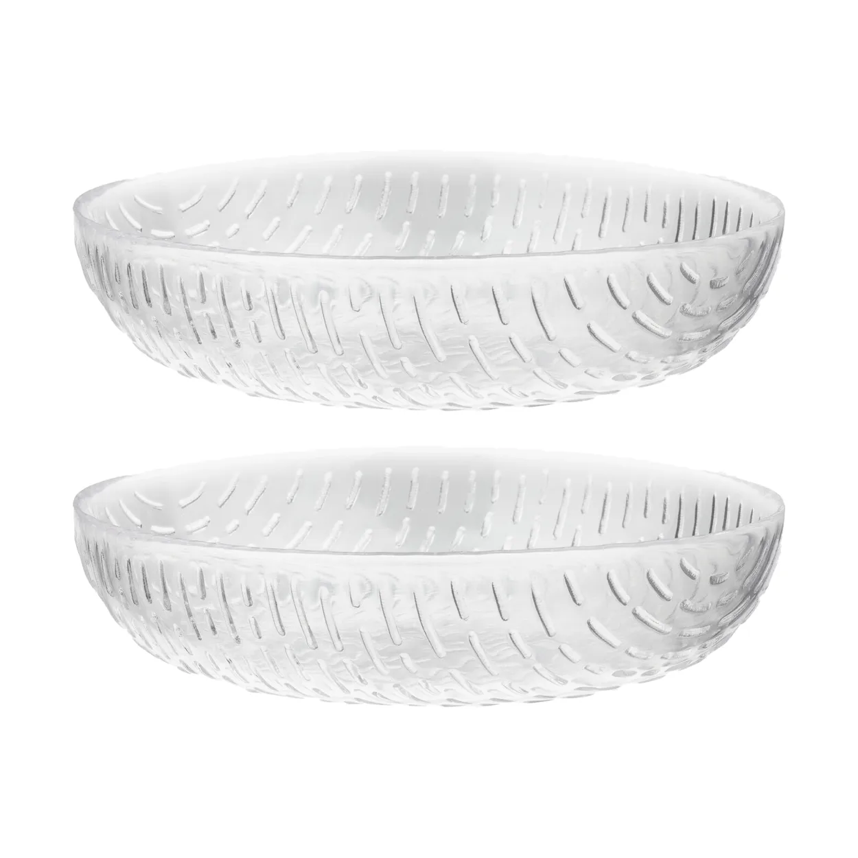 Marimekko Syksy bowl glass 2.5 dl 2-pack Clear | Scandinavian Design | Serving bowls | Transparent