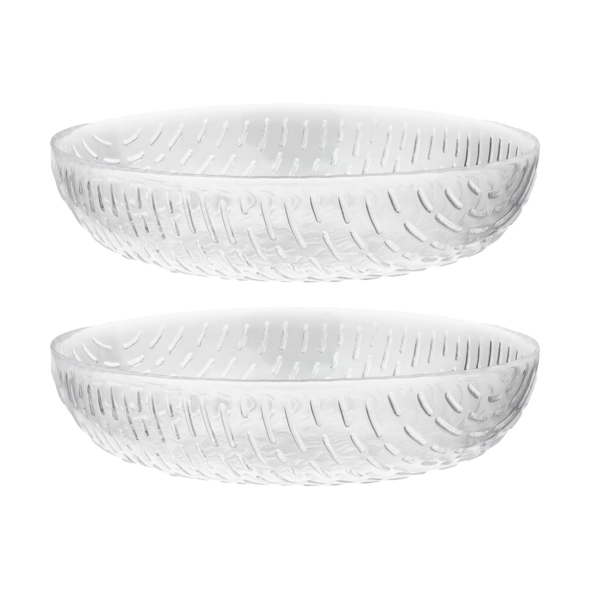 Marimekko Syksy bowl glass 2.5 dl 2-pack Clear | Scandinavian Design | Serving bowls | Transparent