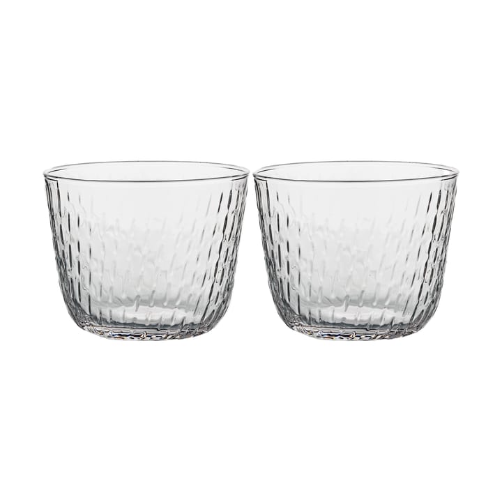 Syksy drinking glass 2 dl 2-pack - Clear - Marimekko