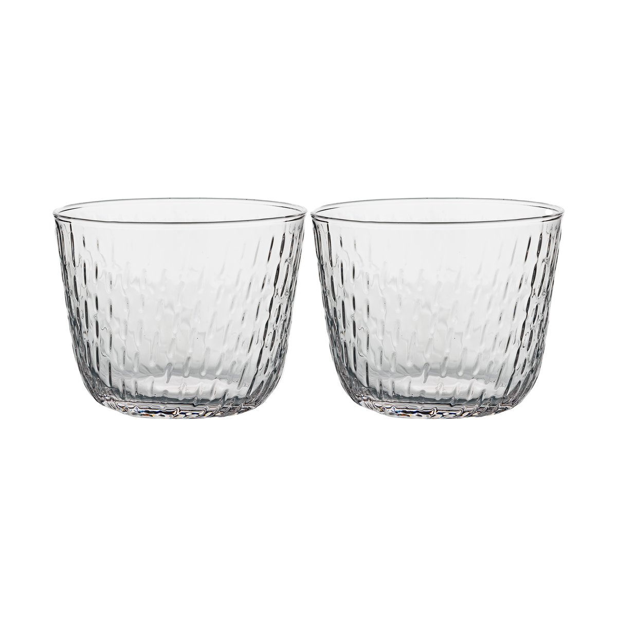 Marimekko Syksy drinking glass 2 dl 2-pack Clear | Scandinavian Design | Drinking glasses & tumblers | Transparent