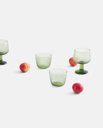 Syksy drinking glass 2 dl 2-pack - Olive - Marimekko